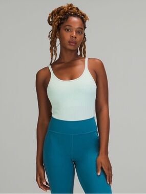 lululemon athletica Ebb to Street Body Suit *Light Support B/C- delicate mint